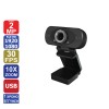 Web Camera 2MP, 30fps, FULL HD 1920 x 1080p, Plug & Play, μαύρη