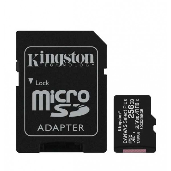 Κάρτα Μνήμης Kingston 256 GB MicroSDXC Micro SD Card, Class 10