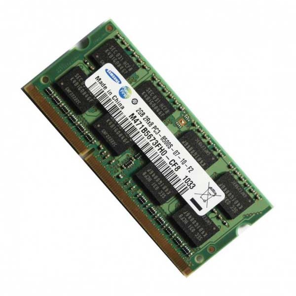 Μνήμη 2GB 2RX8 PC3-8500S-07-10-F2 SAMSUNG DDR3 LAPTOP RAM SWAP