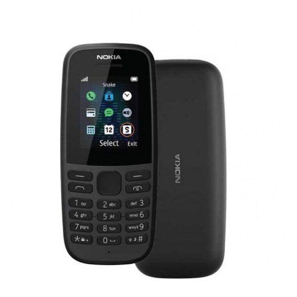 Nokia 105 2019 Dual Sim Black ( Ελληνικό Μενού )  (Καινούριο Προϊόν, σφραγισμένο)