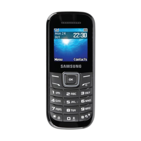 Κινητό τηλέφωνο 1.52" Samsung Keystone 2 GT-E1205Y (2012), 2G, Κουμπιά (Ελληνικό Μενού), Μονή SIM, Μαύρο (Kαινούριο Προϊόν, σφραγισμένο)