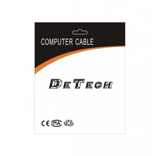 DeTech  καλώδιο Display Port σε Display Port, 1.8m, μαύρο
