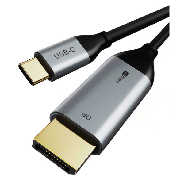 Kαλώδιο Cabletime C160-CT C160-PU31, DisplayPort Alt Mode μέσω USB-C, 4K/60Hz, 1.8m, μαύρο