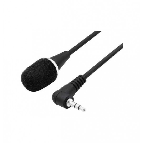 POWERTECH εύκαμπτο μικρόφωνο CAB-J042, 3.5mm, μαύρο 
